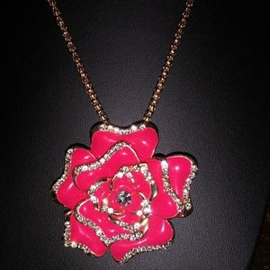 Betsey Johnson Jewelry - Betsey Johnson's red crystal pendant Betsey Johnson Jewelry - Betsey Johnson's red crystal pendant